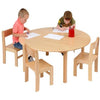 Solid Beech Nursery Round Table D1000 & D1200mm - Educational Equipment Supplies
