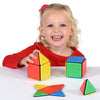 Solid Magnetic Polydron Essential Shapes Set - 104 Pieces - Educational Equipment Supplies