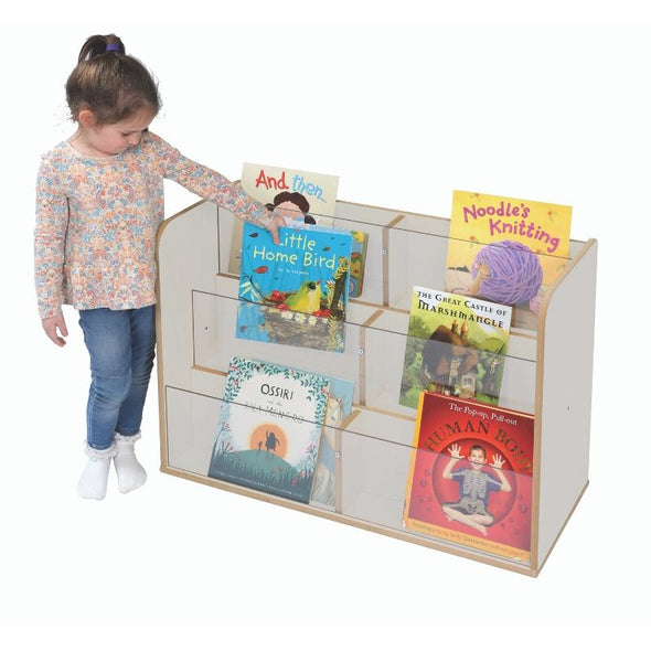 TW Nursery Solway Children's Single-Sided Perspex Book Box - Grey - Educational Equipment Supplies