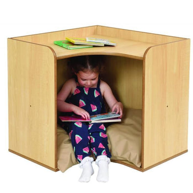 TW Nursery Solway Corner Unit With Tan Cushion - Maple - Educational Equipment Supplies