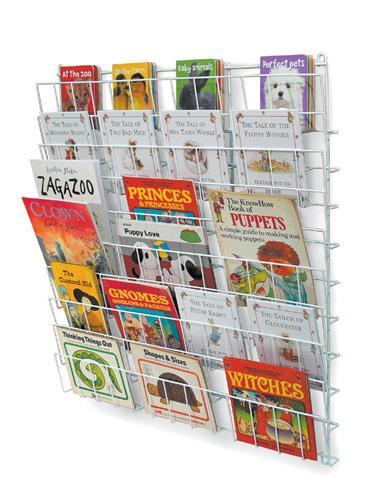 Sqaure Wall Wire Bookrack | Book Racks | www.ee-supplies.co.uk ...