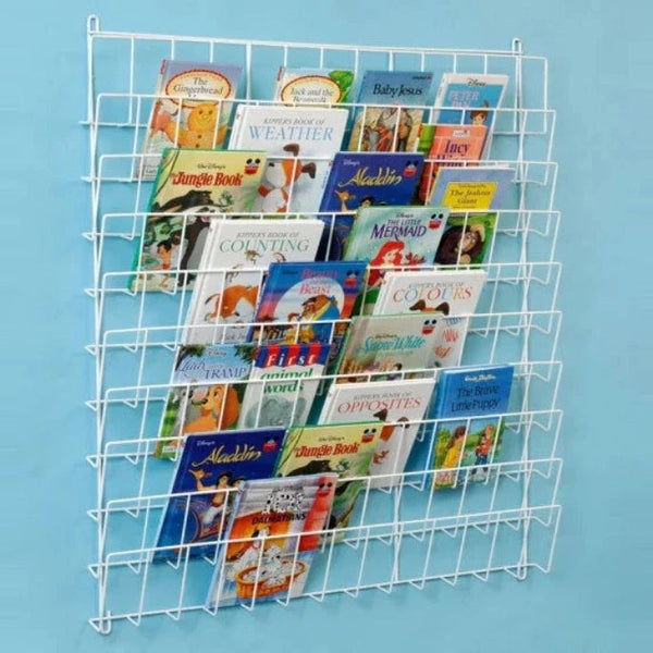 Square Wall Book Rack - H86 x W86 x D7cm 