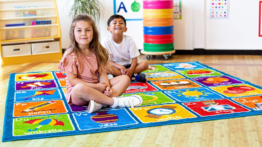 Square Alphabet Carpet W2000 x D2000mm | Numeracy Carpets & Rugs | www ...