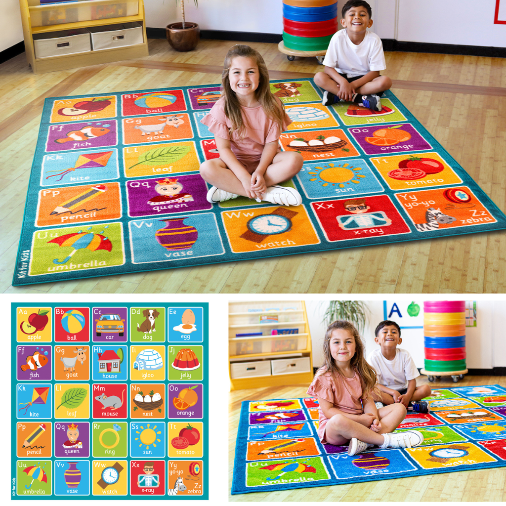 Square Alphabet Carpet W2000 x D2000mm | Numeracy Carpets & Rugs | www ...