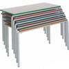 Value Stacking Crushed Bent Tables - Rectangular - Buro Edge - Educational Equipment Supplies