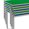 Value Stacking Crushed Bent Tables - Square - Bull Nose Edge - Educational Equipment Supplies