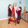 Youngstart Standard ‘A-Frame’ Mobile Easel Double Boarded - Red - Educational Equipment Supplies