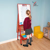 Youngstart Standard ‘A-Frame’ Mobile Easel Double Boarded - Red - Educational Equipment Supplies