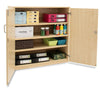 Stock Cupboard with 1 Fixed & 2 Adjustable Shelves - H1018mm Standard Cupboards | School Cupboard Storage | www.ee-supplies.co.uk