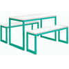 Standard Dining Table & Benches - Turquoise - Educational Equipment Supplies