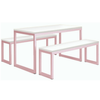 Standard Dining Table & Benches - Pastel Violet - Educational Equipment Supplies