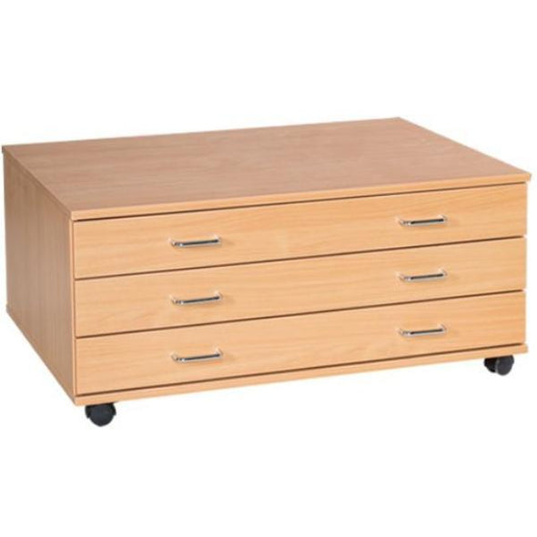 Mobile & Static A1 Plan Chest 3 Drawer - Educational Equipment Supplies