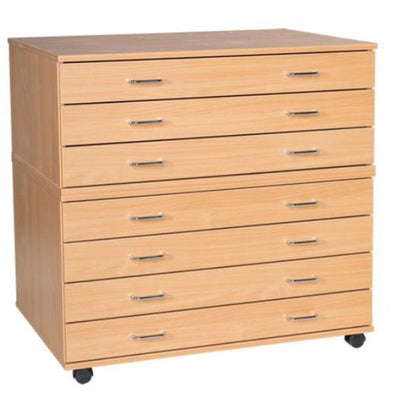 Mobile & Static A1 Plan Chest 7 Drawer - Educational Equipment Supplies