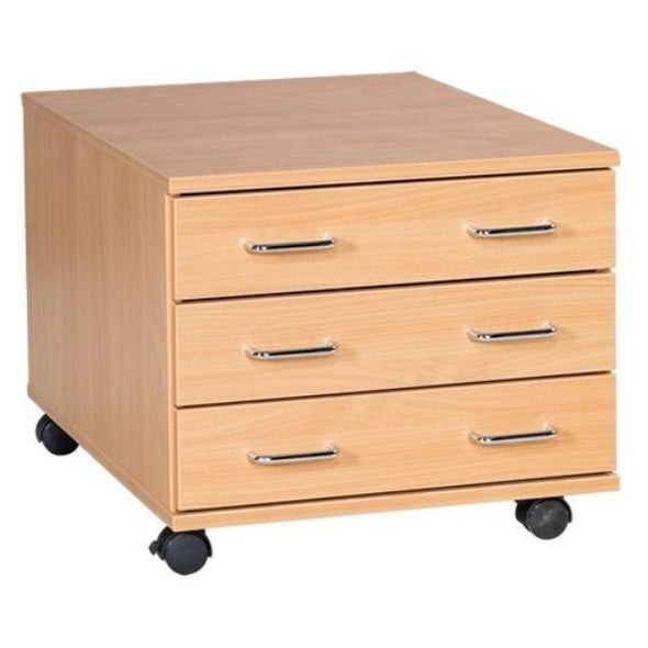 Mobile & Static A2 Plan Chest 3 Drawer - Educational Equipment Supplies
