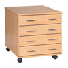 Mobile & Static A2 Plan Chest 4 Drawer - Educational Equipment Supplies