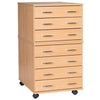 Mobile & Static A2 Plan Chest 7 Drawer - Educational Equipment Supplies