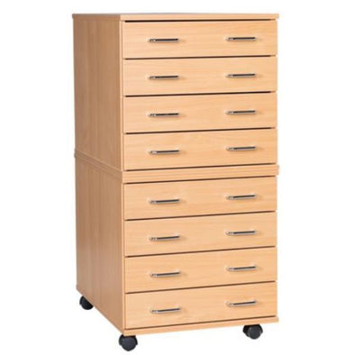 Mobile & Static A2 Plan Chest 8 Drawer - Educational Equipment Supplies