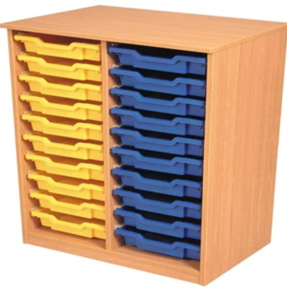 Static Double Column Tray Unit - 20 Trays - Educational Equipment Supplies