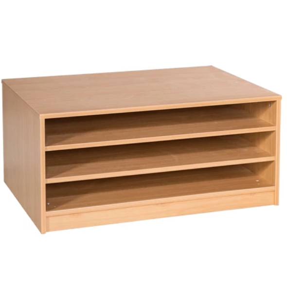 Mobile & Static 3 Fixed Shelves A1 Paper Storage - Educational Equipment Supplies