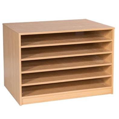 Mobile & Static 5 Fixed Shelves A1 Paper Storage - Educational Equipment Supplies