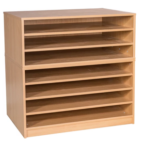 Mobile & Static 7 Fixed Shelves A1 Paper Storage - Educational Equipment Supplies