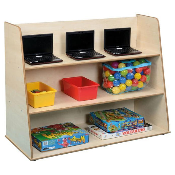 Free Standing Shelf / Bookcase 440mm Deep - Maple - Educational Equipment Supplies