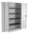 Steel Double Door Cupboard - H1950mm - Grey - Educational Equipment Supplies