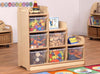 Playscapes Stepped Storage - Left Hand - Plastic Trays - Educational Equipment Supplies