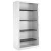 Tambour Open Steel Cupboards - White - H1950mm - Educational Equipment Supplies