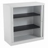 Tambour Open Steel Cupboards - White - H1050mm - Educational Equipment Supplies