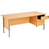 Basic Rectangular Single Pedestal Desk 3 x Drawers - Educational Equipment Supplies