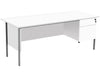 Basic Rectangular Single Pedestal Desk 2 x Drawers - Educational Equipment Supplies