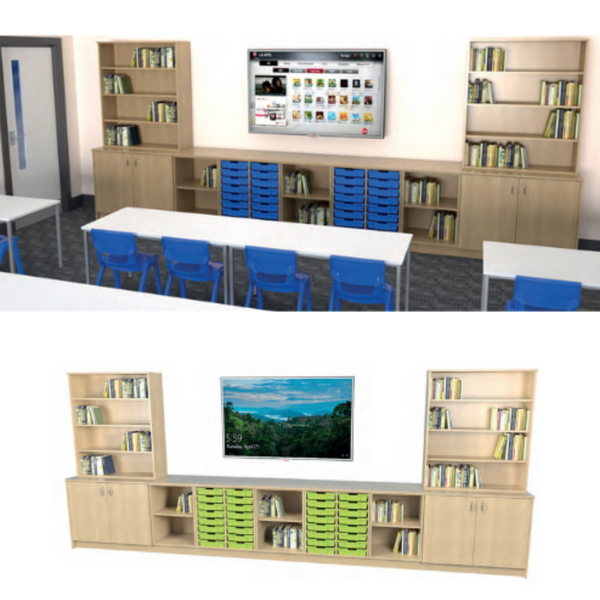 Low Storage Classroom Wall