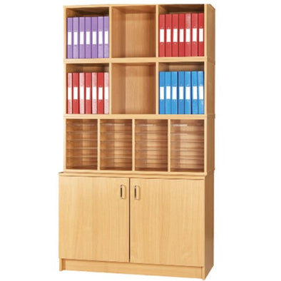 The Office Organiser - Cupboard + Pigeon Hole Multi Storage Unit 2 - Educational Equipment Supplies