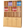 The Office Organiser - Cupboard + Pigeon Hole Multi Storage Unit 4 - Educational Equipment Supplies