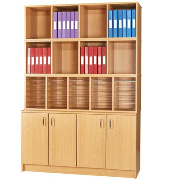 The Office Organiser - Cupboard + Pigeon Hole Multi Storage Unit 4 - Educational Equipment Supplies