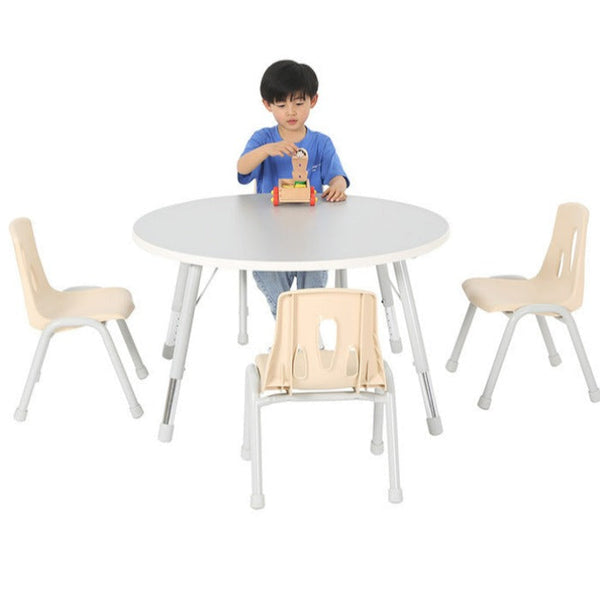 Thrifty Round Table – Height Adjustable - D1200mm