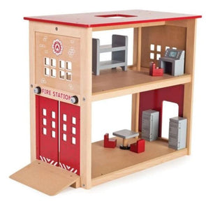 Tidlo Wooden Fire Station - Educational Equipment Supplies