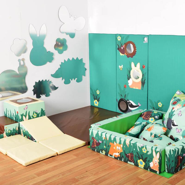 Soft Play Toddler & Baby Den Corner Set - Woodland