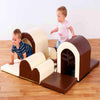 Toddler Tunnels & Bumps Soft Play Set - Natural - Educational Equipment Supplies