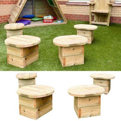 Toddler Outdoor Timber Stools Toddler Timber Stools | Great Outdoors | www.ee-supplies.co.uk