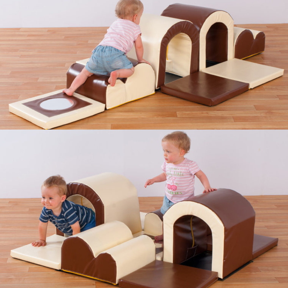 Soft Play Toddler Tunnels & Bumps Set - Natural Toddler Tunnels & Bumps Soft Play Set - Natural | Soft Adventure play Sets | www.ee-supplies.co.uk