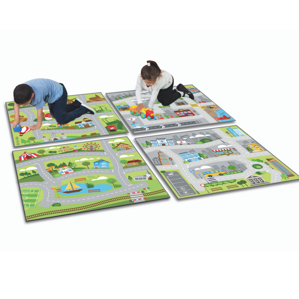 Town & Country™ Road Carpets Set of 4 - Educational Equipment Supplies