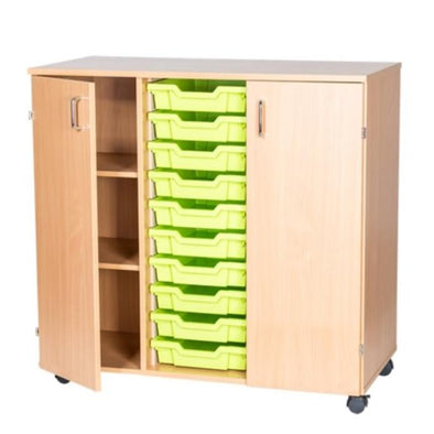 Triple Bay Tray Cupboards -  10 Trays - Educational Equipment Supplies