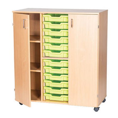 Triple Bay Tray Cupboards -  12 Trays - Educational Equipment Supplies