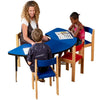 Tuf-Top™ Height Adjustable Arc Table - Blue - Educational Equipment Supplies