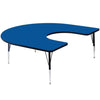 Tuf-top™ Height Adjustable Horseshoe Table - Blue - Educational Equipment Supplies