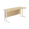 Twin Upright Rectangular Desk - Maple Twin Upright Rectangular Desk - Maple | ee-supplies.com