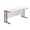 Twin Upright Rectangular Desk - White Twin Upright Rectangular Desk - white | ee-supplies.com