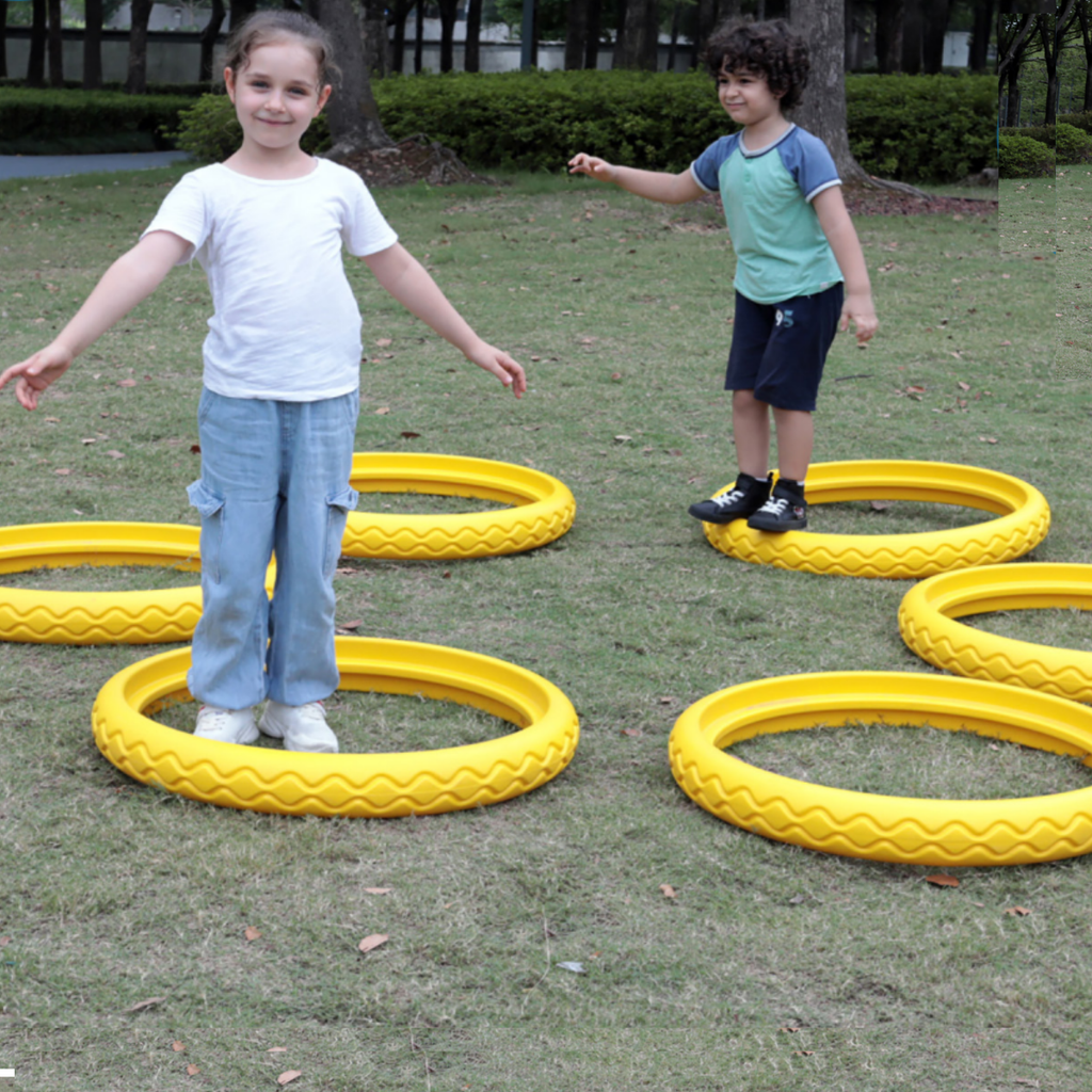 Tyre Challenge Yellow Set | Educational Equipment Supplies